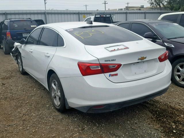 1G1ZB5STXJF119638 - 2018 CHEVROLET MALIBU LS WHITE photo 3