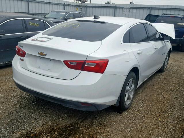 1G1ZB5STXJF119638 - 2018 CHEVROLET MALIBU LS WHITE photo 4