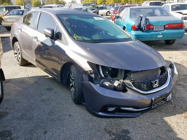 19XFB2F96EE260973 - 2014 HONDA CIVIC EXL CHARCOAL photo 1