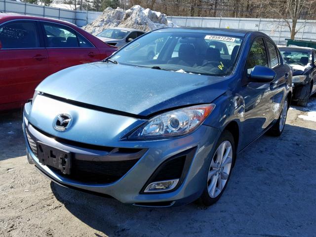 JM1BL1U65B1463026 - 2011 MAZDA 3 S BLUE photo 2