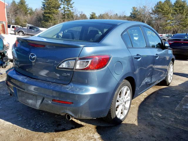 JM1BL1U65B1463026 - 2011 MAZDA 3 S BLUE photo 4