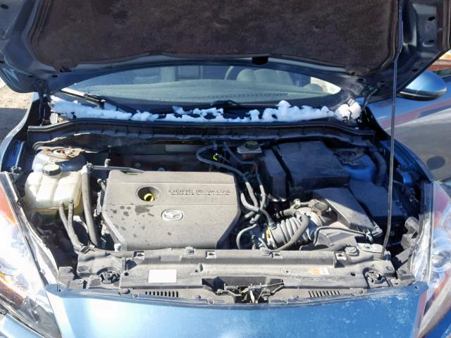 JM1BL1U65B1463026 - 2011 MAZDA 3 S BLUE photo 7