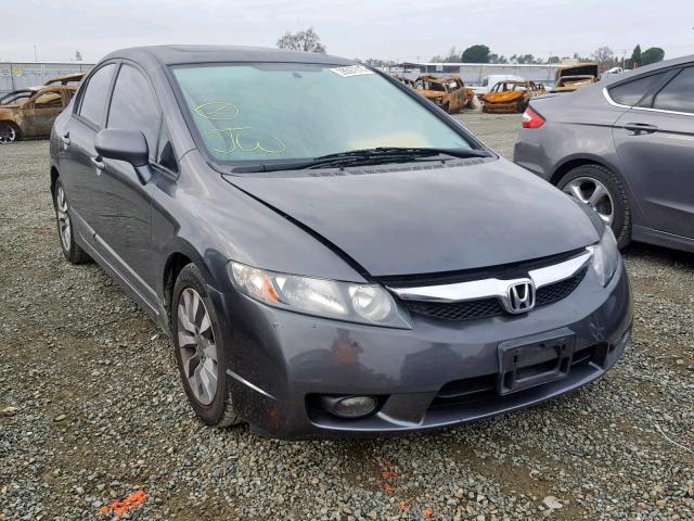 2HGFA1F99AH528735 - 2010 HONDA CIVIC EXL GRAY photo 1