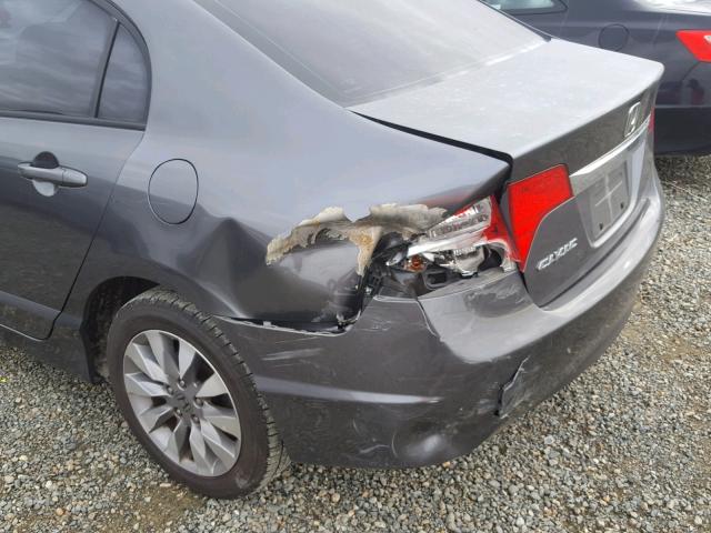 2HGFA1F99AH528735 - 2010 HONDA CIVIC EXL GRAY photo 9