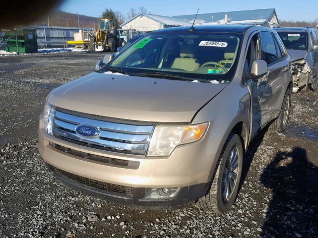 2FMDK48C87BA29929 - 2007 FORD EDGE SEL BEIGE photo 2