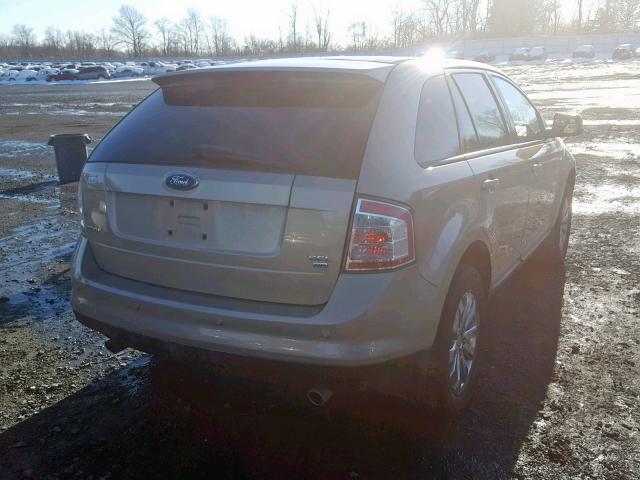 2FMDK48C87BA29929 - 2007 FORD EDGE SEL BEIGE photo 4