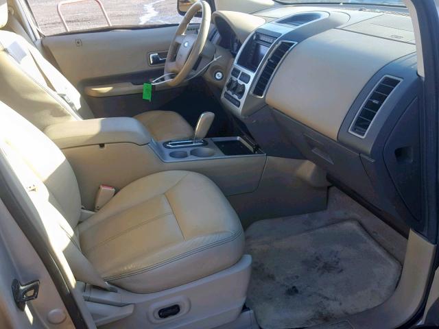 2FMDK48C87BA29929 - 2007 FORD EDGE SEL BEIGE photo 5