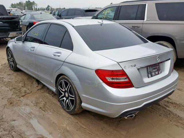 WDDGF4HB3ER310565 - 2014 MERCEDES-BENZ C 250 SILVER photo 3