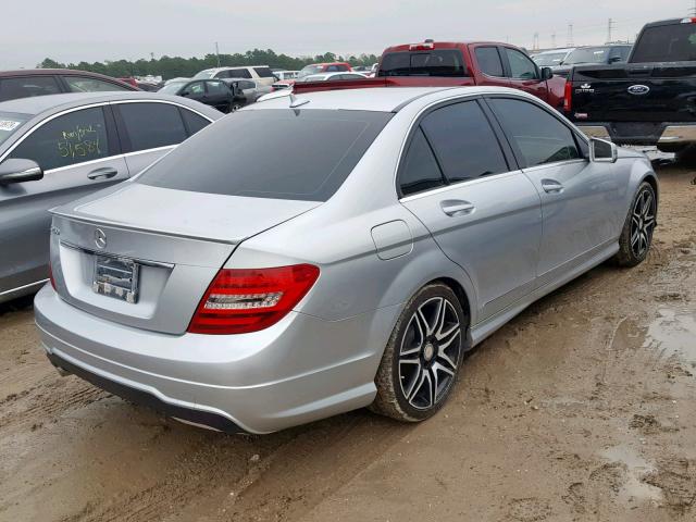 WDDGF4HB3ER310565 - 2014 MERCEDES-BENZ C 250 SILVER photo 4