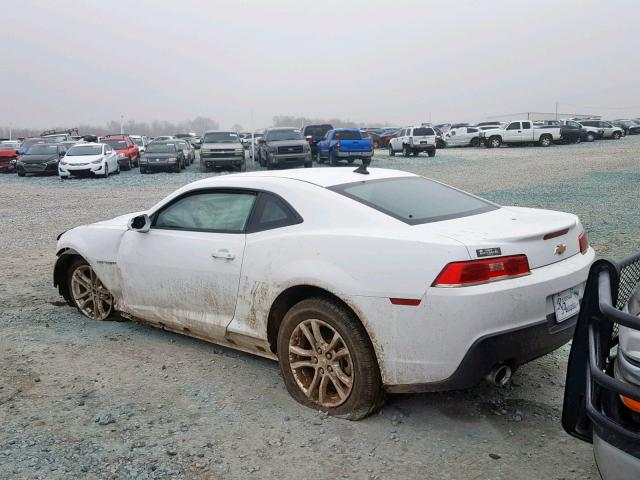 2G1FA1E34F9151334 - 2015 CHEVROLET CAMARO LS WHITE photo 3