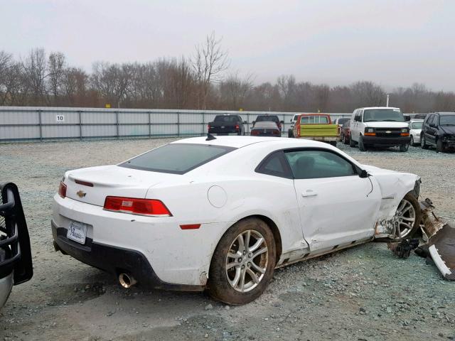 2G1FA1E34F9151334 - 2015 CHEVROLET CAMARO LS WHITE photo 4