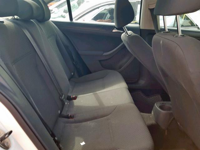 3VW2K7AJXCM336711 - 2012 VOLKSWAGEN JETTA BASE WHITE photo 6