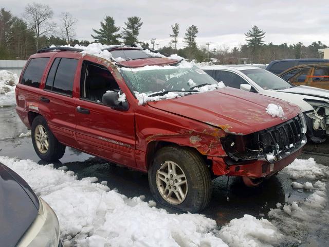 1J4GW48S64C232899 - 2004 JEEP GRAND CHER RED photo 1