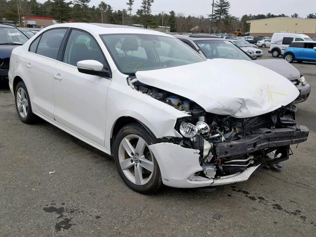 3VWLL7AJ0BM057932 - 2011 VOLKSWAGEN JETTA TDI WHITE photo 1