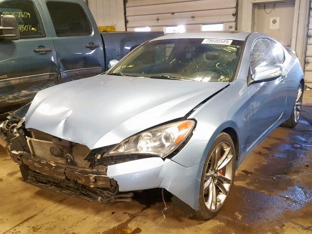 KMHHU6KH9AU027314 - 2010 HYUNDAI GENESIS CO BLUE photo 2