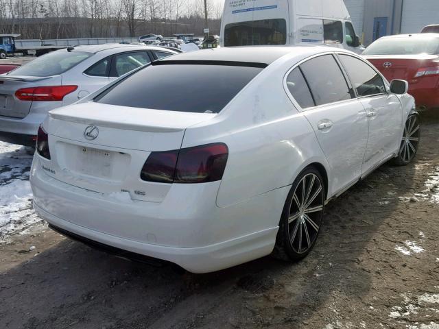 JTHCH96S060011638 - 2006 LEXUS GS GENERAT WHITE photo 4