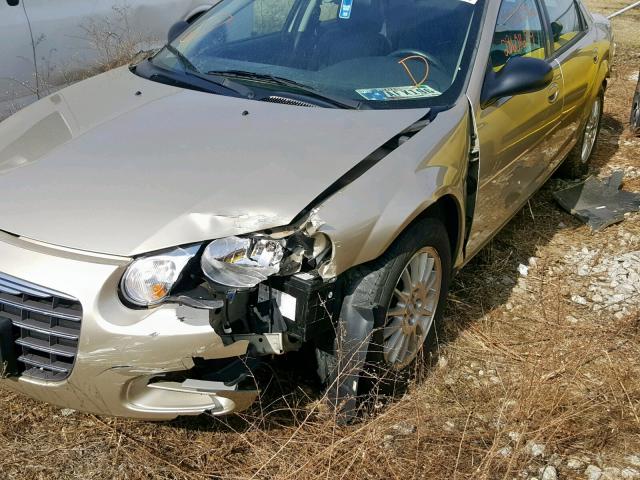 1C3EL56R46N248736 - 2006 CHRYSLER SEBRING TO GOLD photo 9