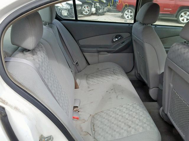 1G1ZT52855F329305 - 2005 CHEVROLET MALIBU LS WHITE photo 6
