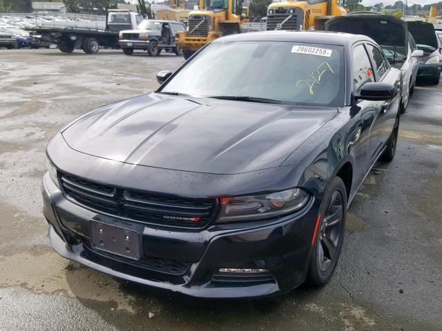 2C3CDXHG9HH524612 - 2017 DODGE CHARGER SX BLACK photo 2