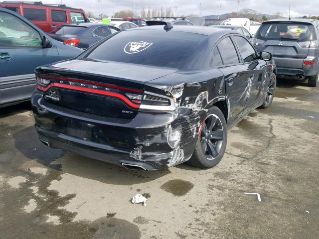 2C3CDXHG9HH524612 - 2017 DODGE CHARGER SX BLACK photo 4