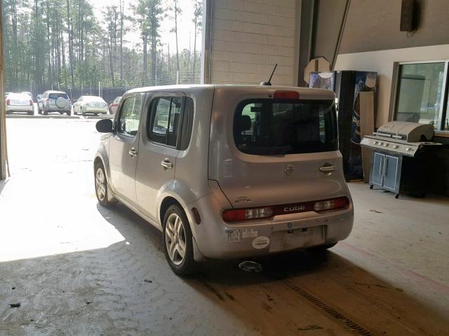 JN8AZ28R09T117375 - 2009 NISSAN CUBE BASE SILVER photo 3