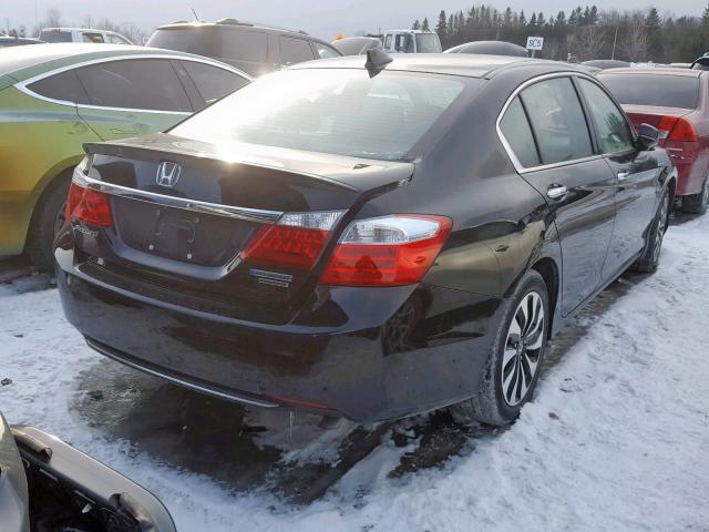 1HGCR6F70FA800182 - 2015 HONDA ACCORD HYB BLACK photo 4