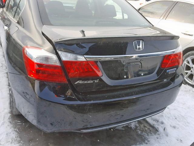 1HGCR6F70FA800182 - 2015 HONDA ACCORD HYB BLACK photo 9