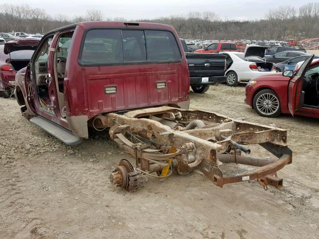 1FTSW31P14ED87056 - 2004 FORD F350 SRW S RED photo 3