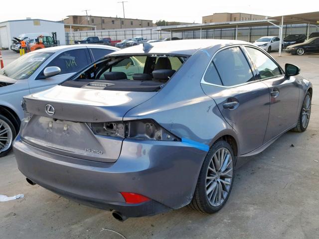 JTHBF1D23F5051656 - 2015 LEXUS IS 250 GRAY photo 4