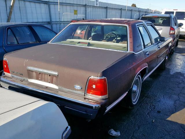 2FACP74F2MX150611 - 1991 FORD CROWN VICT BROWN photo 4