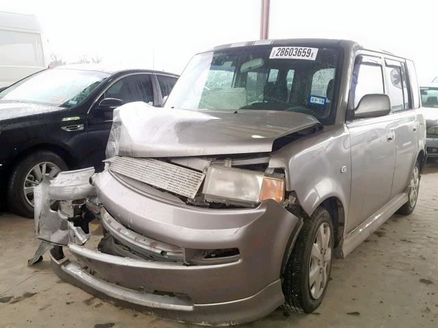 JTLKT324054024594 - 2005 TOYOTA SCION XB GRAY photo 2