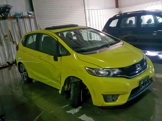 3HGGK5H84FM770404 - 2015 HONDA FIT EX YELLOW photo 1