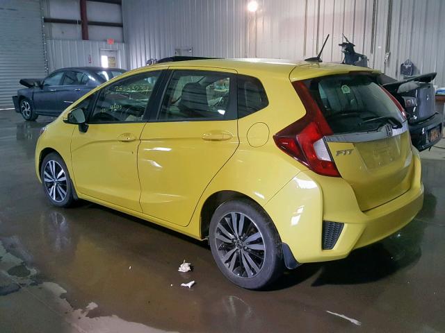 3HGGK5H84FM770404 - 2015 HONDA FIT EX YELLOW photo 3