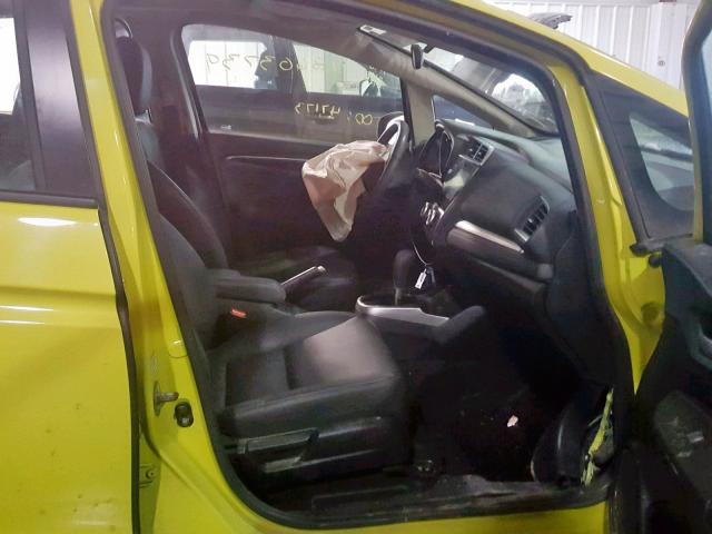 3HGGK5H84FM770404 - 2015 HONDA FIT EX YELLOW photo 5