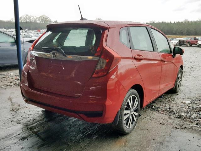 3HGGK5H86KM711588 - 2019 HONDA FIT EX RED photo 4