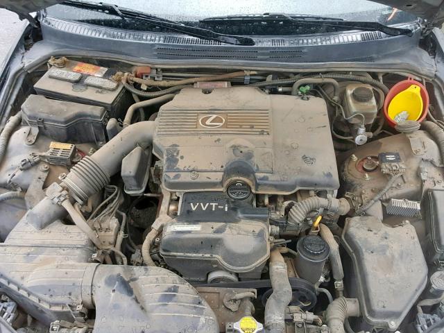 JTHBD192630074050 - 2003 LEXUS IS 300 GRAY photo 7