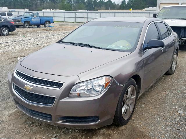 1G1ZA5E00AF187452 - 2010 CHEVROLET MALIBU LS BROWN photo 2