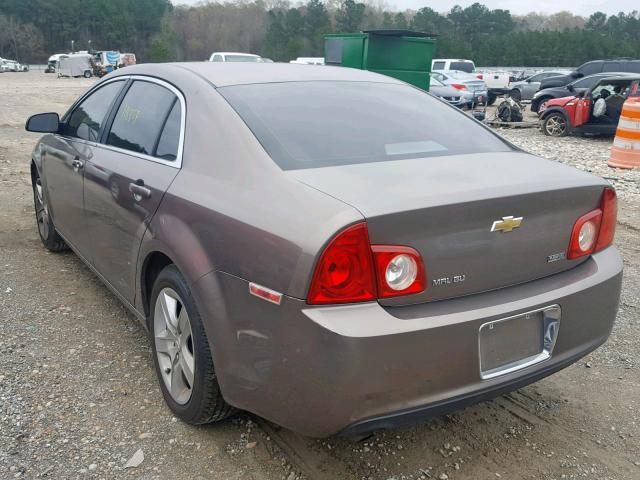 1G1ZA5E00AF187452 - 2010 CHEVROLET MALIBU LS BROWN photo 3