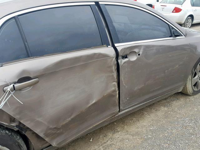 1G1ZA5E00AF187452 - 2010 CHEVROLET MALIBU LS BROWN photo 9