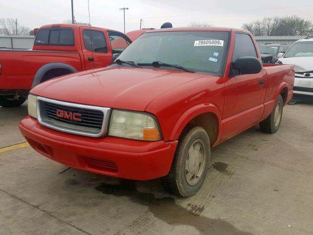 1GTCS14X138208897 - 2003 GMC SONOMA RED photo 2