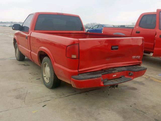 1GTCS14X138208897 - 2003 GMC SONOMA RED photo 3