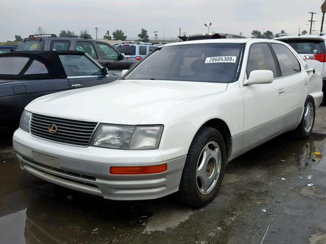 JT8BH28F5V0087020 - 1997 LEXUS LS 400 WHITE photo 2