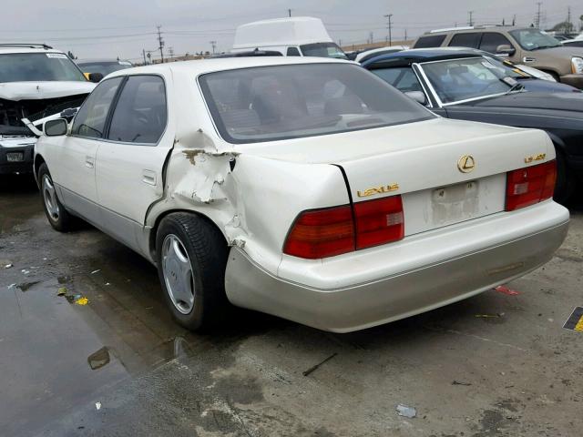 JT8BH28F5V0087020 - 1997 LEXUS LS 400 WHITE photo 3