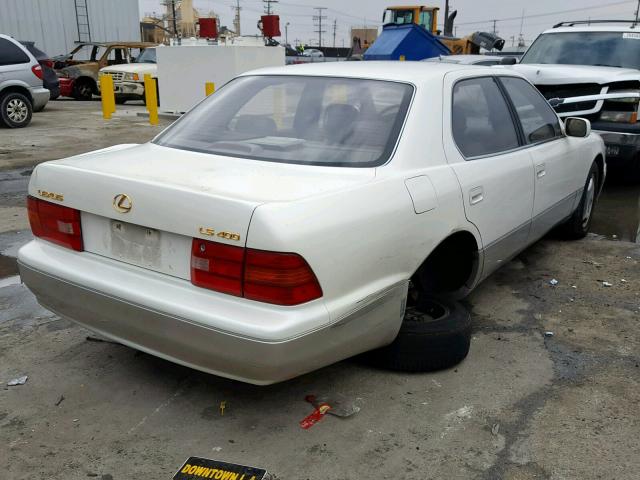 JT8BH28F5V0087020 - 1997 LEXUS LS 400 WHITE photo 4