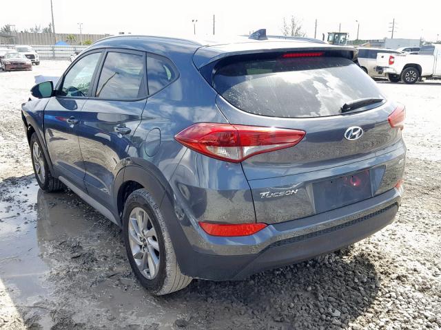 KM8J3CA42HU428943 - 2017 HYUNDAI TUCSON LIM GRAY photo 3