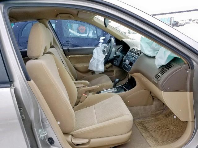 2HGES16444H907840 - 2004 HONDA CIVIC DX BEIGE photo 5