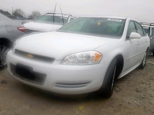 2G1WB5E35G1130139 - 2016 CHEVROLET IMPALA LIM WHITE photo 2