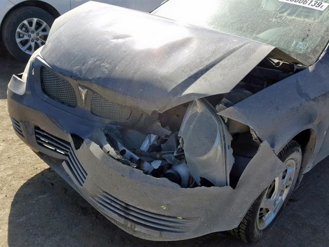 1G2AL18F687158621 - 2008 PONTIAC G5 GRAY photo 9