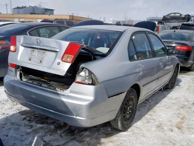 2HGES16452H949219 - 2002 HONDA CIVIC DX SILVER photo 4