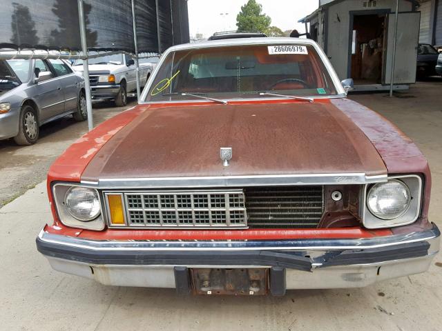 1X69D7L138601 - 1976 CHEVROLET NOVA RED photo 10